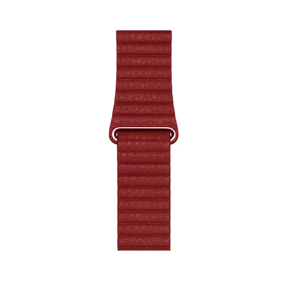 Zore Apple ile uyumlu Watch 42mm KRD-09 Deri Lop Kordon - 7