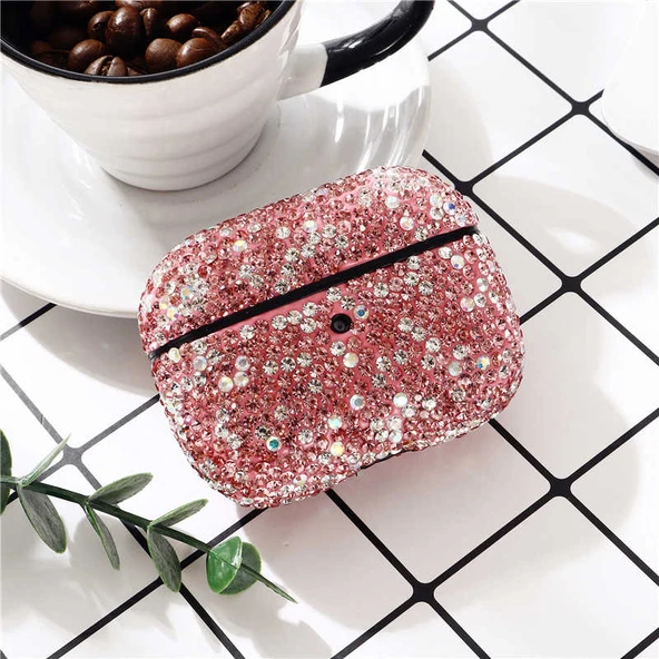 Zore Apple ile uyumlu Airpods ile uyumlu Pro Kılıf Diamond Silikon - 7