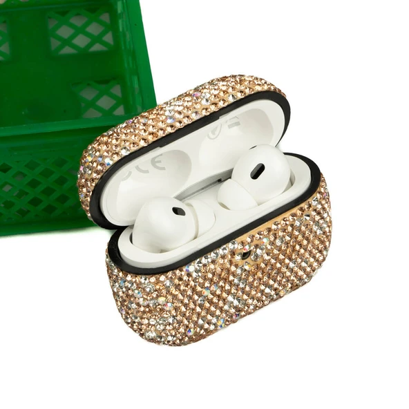 Zore Apple ile uyumlu Airpods ile uyumlu Pro Kılıf Diamond Silikon - 2