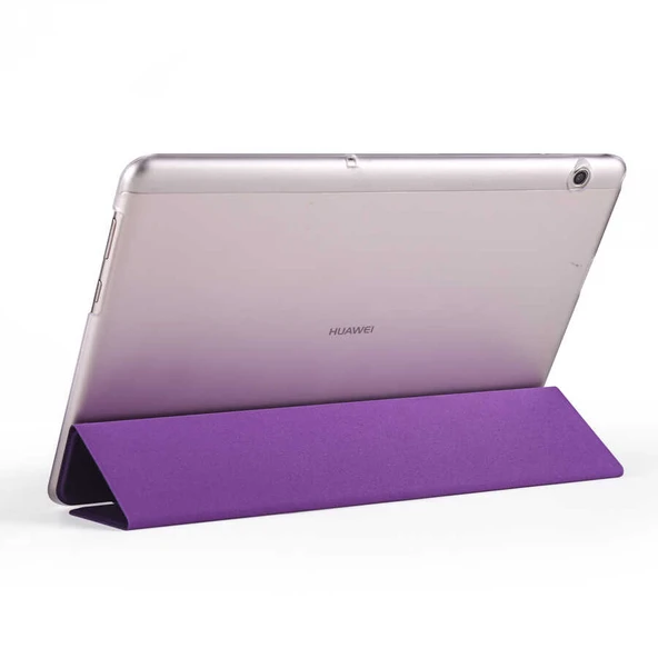 Zore Huawei ile uyumlu T5 10 inc Smart Cover Standlı 1-1 Kılıf - Resim 4