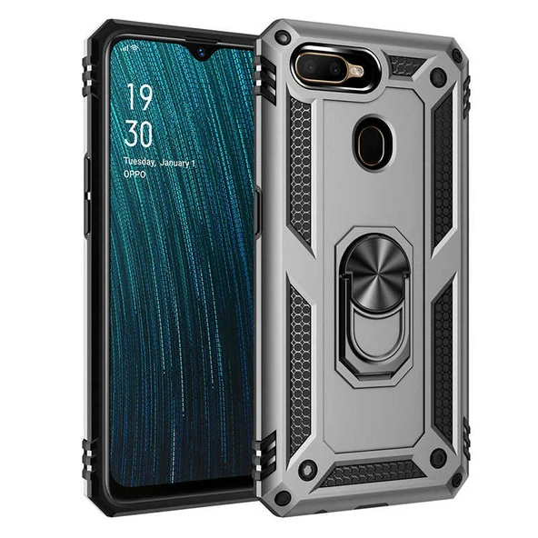 Zore Oppo ile uyumlu A5S Kılıf Vega Kapak - 11