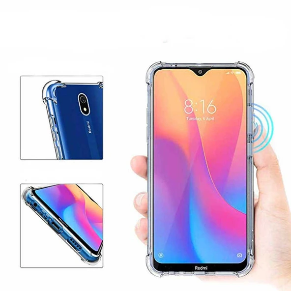 Zore Xiaomi ile uyumlu Redmi 8A Kılıf Nitro Anti Shock Silikon - 3