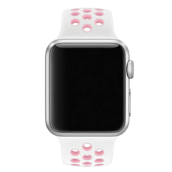 Zore Apple ile uyumlu Watch 38mm KRD-02 Silikon Kordon - 6