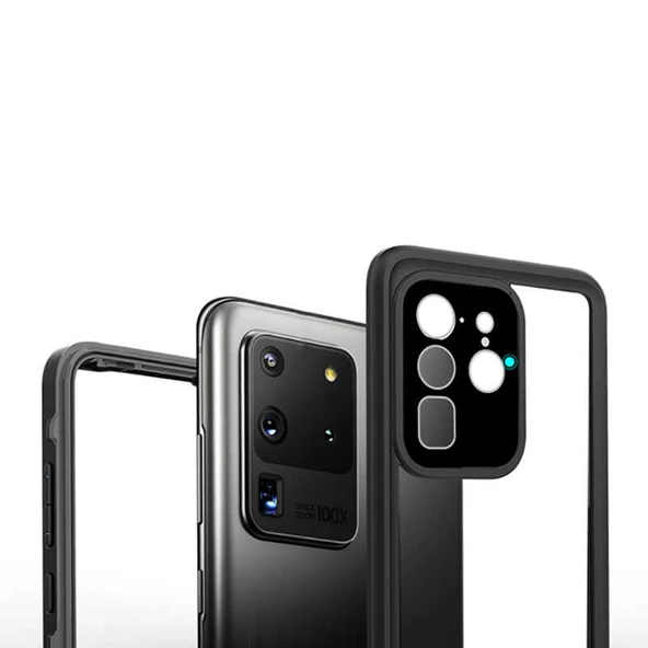 Zore Galaxy ile uyumlu S20 Ultra Kılıf 1-1 Su Geçirmez Kılıf - 8