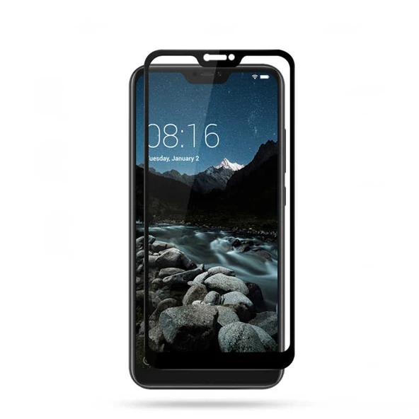 Zore Xiaomi ile uyumlu Mi 8 Lite Kenarları Kırılmaya Dayanıklı Cam Ekran Koruyucu - 1