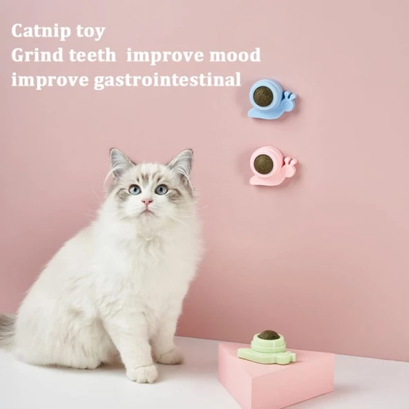 TİNEKE  Catnipli Yenilebilir Kedi Nanesi Otu Yalama Oyun Topu Oyuncağı Yengeç - Resim 4