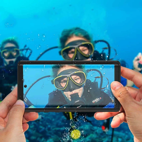 Zore Galaxy ile uyumlu S20 Ultra Kılıf 1-1 Su Geçirmez Kılıf - 4