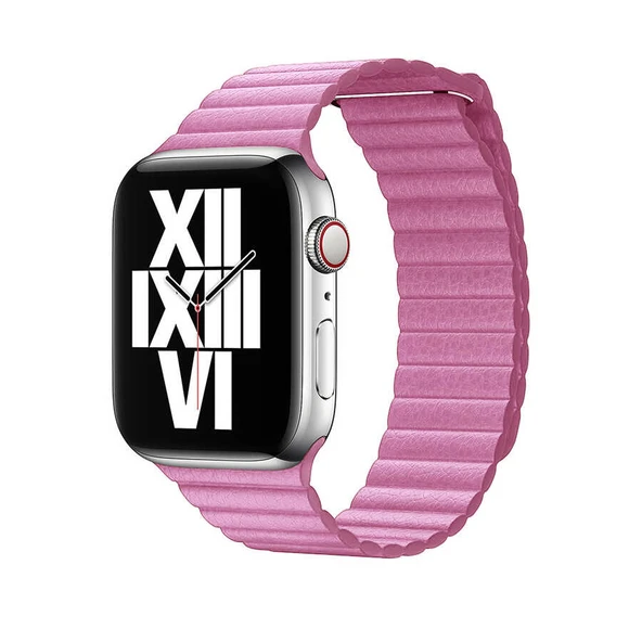 Zore Apple ile uyumlu Watch 40mm KRD-09 Deri Lop Kordon - Resim 12