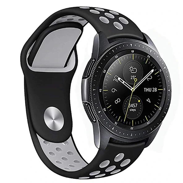 Zore Galaxy ile uyumlu Watch 46mm (22mm) KRD-02 Silikon Kordon - 7