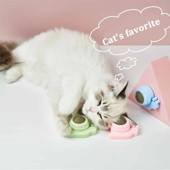 TİNEKE  Catnipli Yenilebilir Kedi Nanesi Otu Yalama Oyun Topu Oyuncağı Yengeç - Resim 5