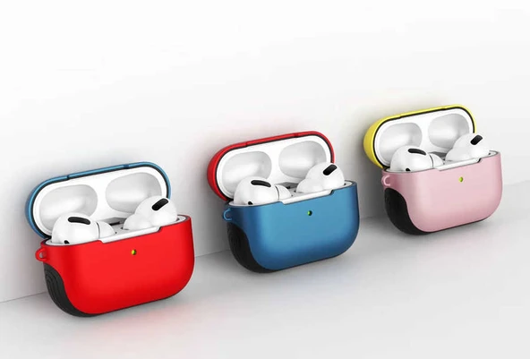 Zore Apple ile uyumlu Airpods ile uyumlu Pro Kılıf Shockproof Silikon - 5