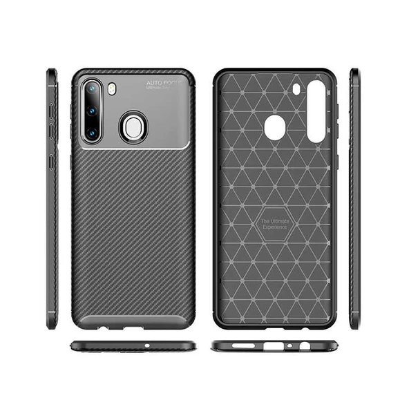 Zore Galaxy ile uyumlu A21 Kılıf Negro Silikon Kapak - 3