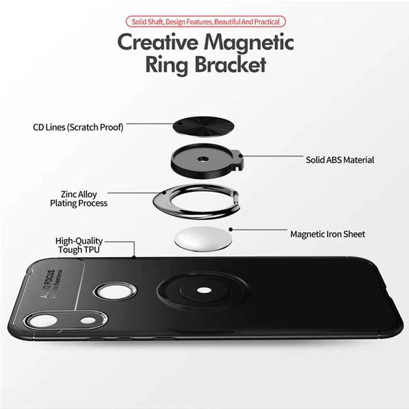 Zore Huawei ile uyumlu Y6S 2019 Kılıf Ravel Silikon Kapak - 9