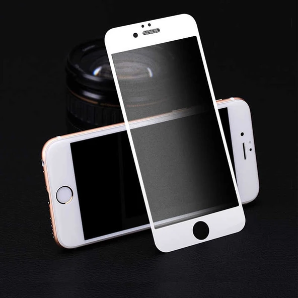 Zore Apple ile uyumlu iPhone 7 Anti-Dust Mat Privacy Temperli Ekran Koruyucu - Resim 11
