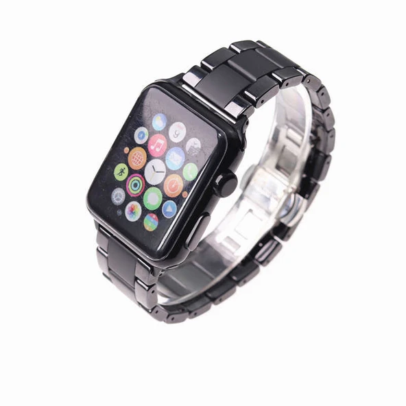 Zore ​​​Apple ile uyumlu Watch 38mm Mat Seramik Metal Kordon - Resim 12