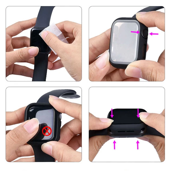 Zore Apple ile uyumlu Watch 38mm Watch Gard 01 Ekran Koruyucu - 5