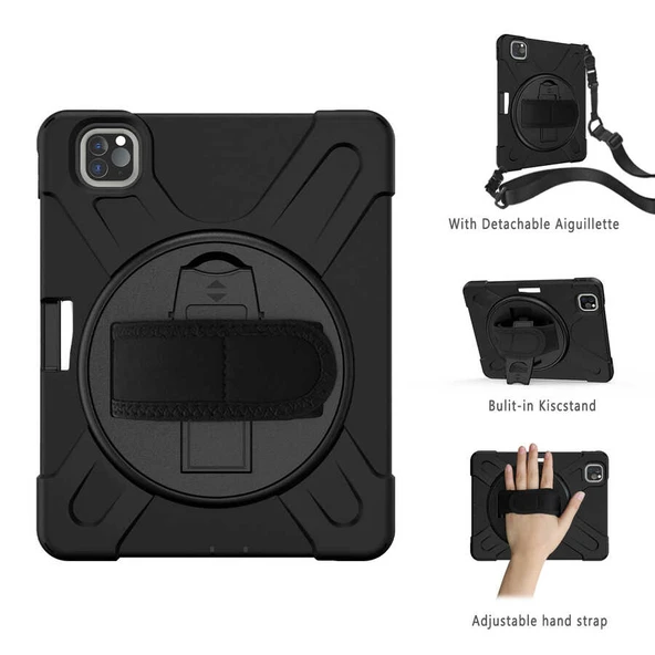 Zore Apple ile uyumlu iPad Pro 11 2020 (2.Nesil) Defender Tablet Silikon - Resim 6