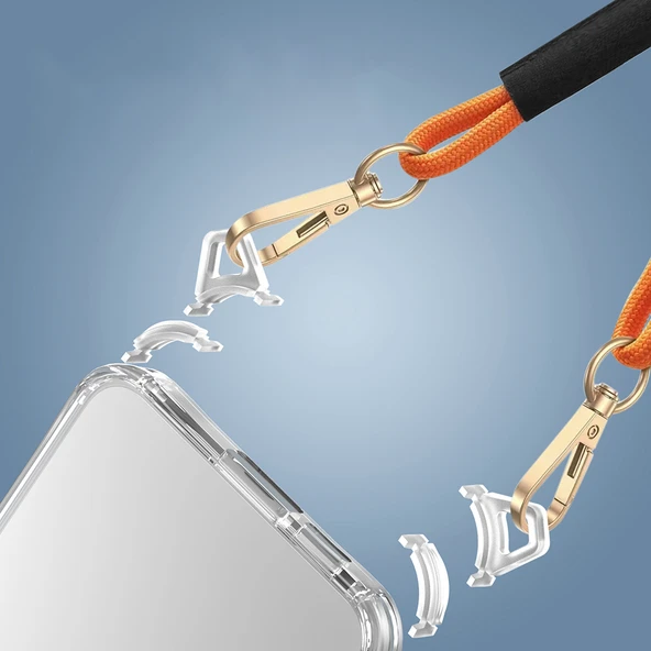 Zore Galaxy ile uyumlu S24 FE Kılıf Airbagli Takılabilir Askı Aparatlı Snap Silikon Kapak - 3