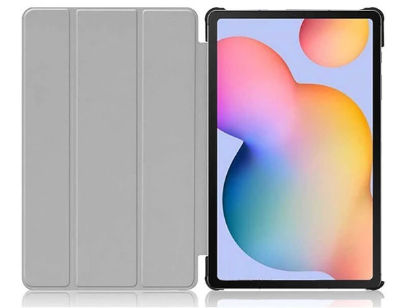 Zore Galaxy ile uyumlu Tab S6 Lite P610 Smart Cover Standlı 1-1 Kılıf - Resim 4