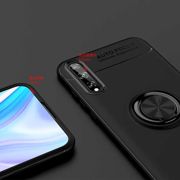 Zore Huawei ile uyumlu P Smart S (Y8P) Kılıf Ravel Silikon Kapak - 7