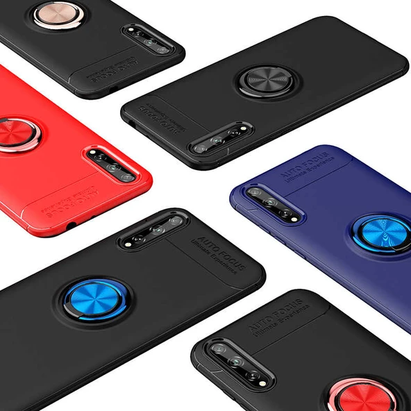 Zore Huawei ile uyumlu P Smart S (Y8P) Kılıf Ravel Silikon Kapak - 9