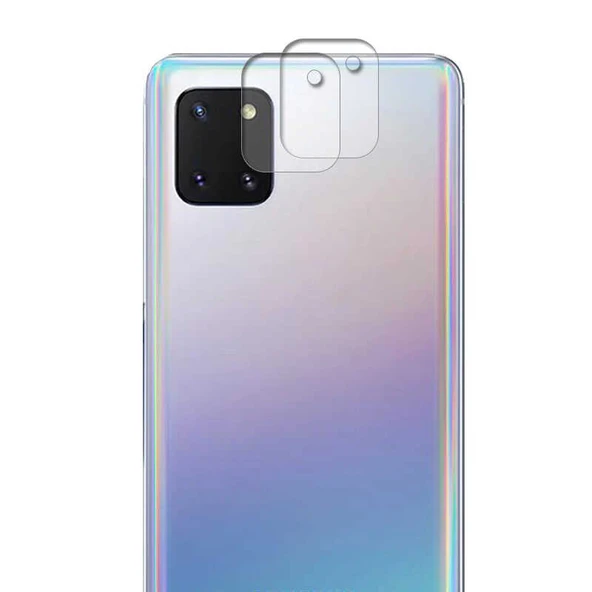 Zore Galaxy ile uyumlu A91 (S10 Lite) Nano Kamera Koruyucu - 5