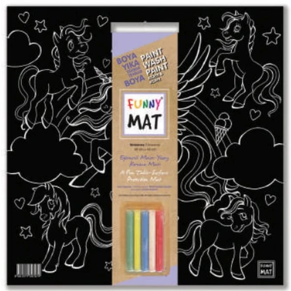 Funny Mat - Unıcorn 40x40cm ürün görseli