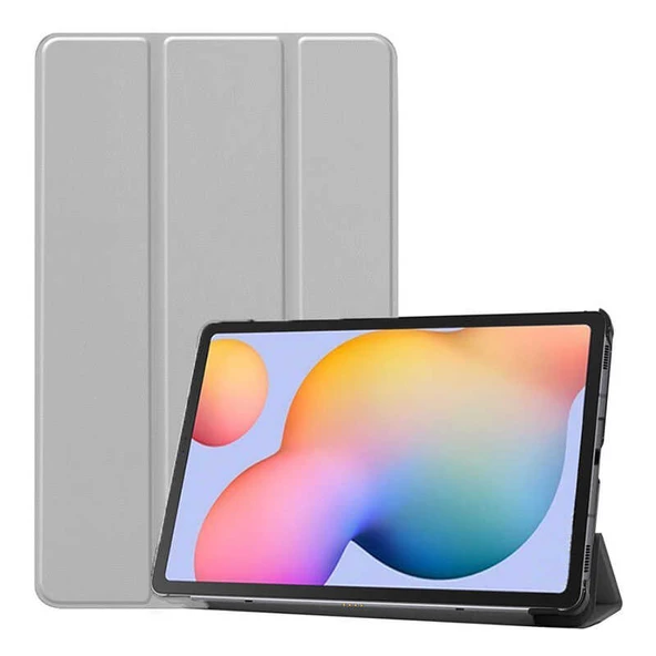 Zore Galaxy ile uyumlu Tab S6 Lite P610 Smart Cover Standlı 1-1 Kılıf - Resim 5