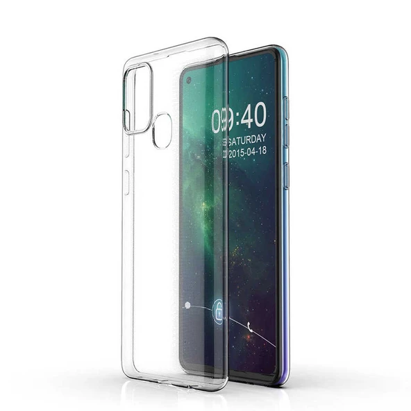 Zore Galaxy ile uyumlu A21S Kılıf Süper Silikon Kapak