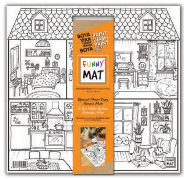 Funny Mat - Evim Güzel Evim 40x40cm ürün görseli