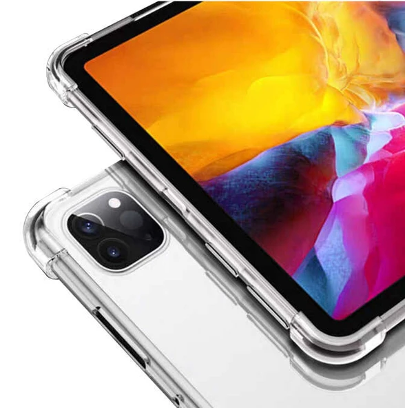 Zore Apple ile uyumlu iPad Pro 12.9 2020 (4.Nesil) Kılıf Tablet Nitro Anti Shock Silikon Kapak - 5