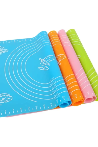 TİNEKE  Büyük Silikon Hamur Açma Matı 40x50 Cm   Kaymaz, Pratik Ve Hijyenik - Resim 4