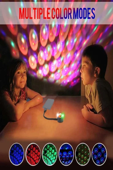 USB ile Her Yerde Disko GlowRide – Ev, Araç ve Motosiklet Işığı - 8