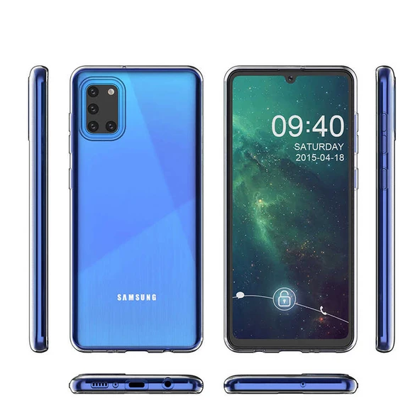 Zore Galaxy ile uyumlu A31 Kılıf Süper Silikon Kapak - 3