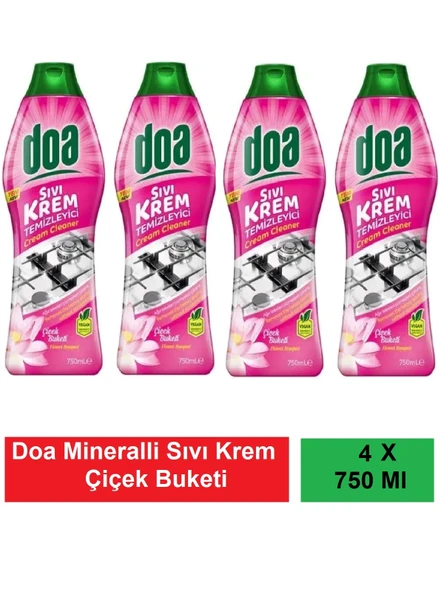 Doa Sıvı Krem Mineralli Çiçek Buketi 750 Ml Vegan x 4 Adet ürün görseli