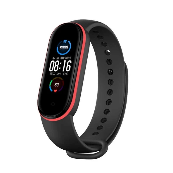 Zore Xiaomi ile uyumlu Mi Band 5 KRD-24 Silikon Kordon - 3