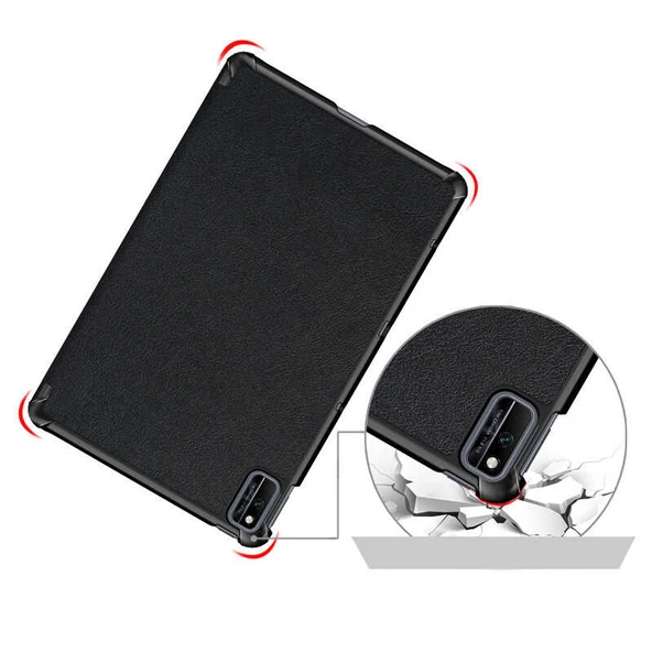 Zore Huawei ile uyumlu MatePad 10.4 Smart Cover Standlı 1-1 Kılıf - 4