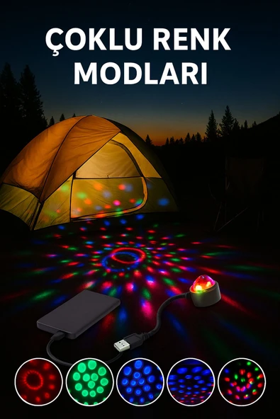 USB ile Her Yerde Disko GlowRide – Ev, Araç ve Motosiklet Işığı - 6