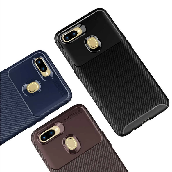Zore Oppo ile uyumlu A5S Kılıf Negro Silikon Kapak - 7
