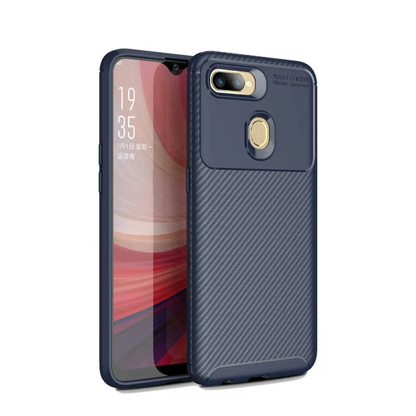 Zore Oppo ile uyumlu A5S Kılıf Negro Silikon Kapak - 1