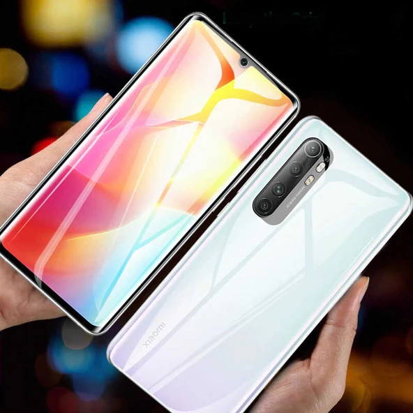Zore Xiaomi ile uyumlu Mi Note 10 Lite Süper Pet Ekran Koruyucu Jelatin - Resim 4