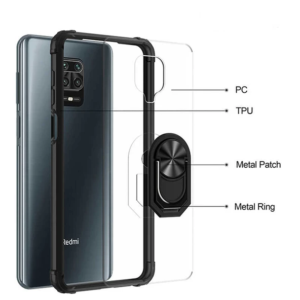 Zore Xiaomi ile uyumlu Redmi Note 9 Pro Kılıf Mola Kapak - 6