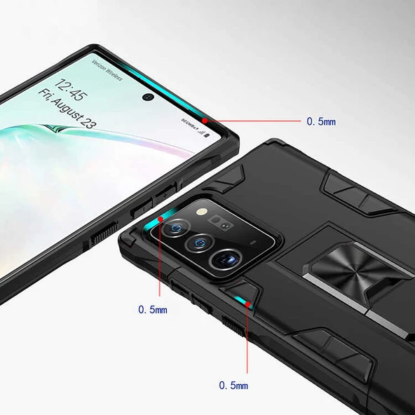 Zore Galaxy ile uyumlu Note 20 Ultra Kılıf Volve Kapak - 6