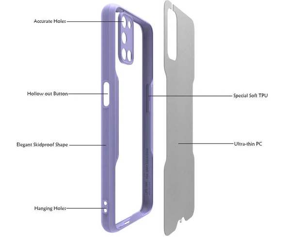 Zore Oppo ile uyumlu A52 Kılıf Parfe Kapak - Resim 3