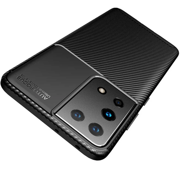 Zore Galaxy ile uyumlu S21 Ultra Kılıf Negro Silikon Kapak - 4