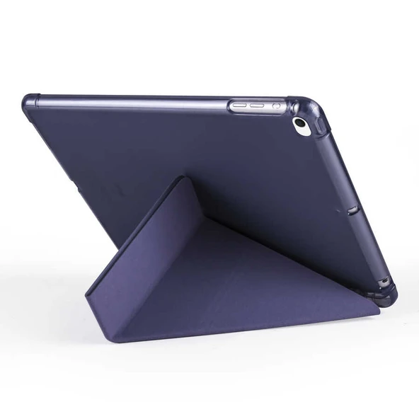 Zore Apple ile uyumlu iPad 9.7 2018 (6.Nesil) Kılıf Tri Folding Kalem Bölmeli Standlı Kılıf - 5