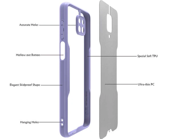 Zore Xiaomi ile uyumlu Redmi Note 9 Pro Kılıf Parfe Kapak - 3