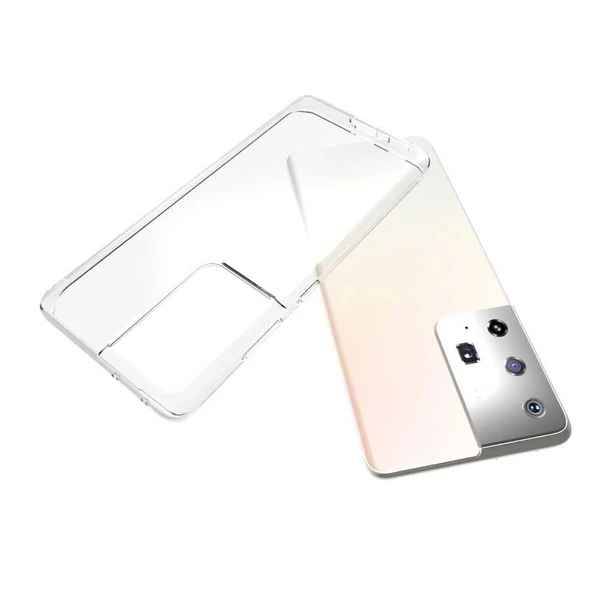 Zore Galaxy ile uyumlu S21 Ultra Kılıf Süper Silikon Kapak - 7