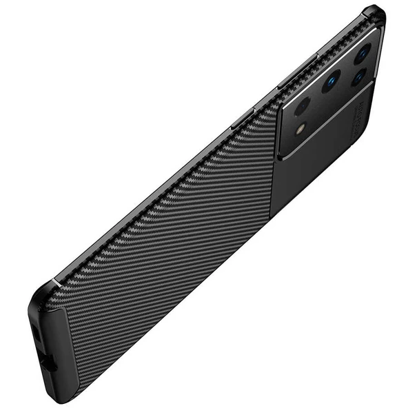 Zore Galaxy ile uyumlu S21 Ultra Kılıf Negro Silikon Kapak - 7
