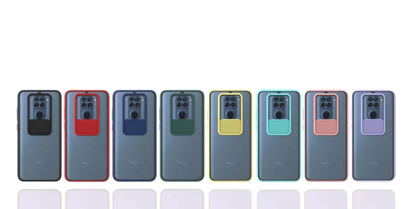 Zore Xiaomi ile uyumlu Redmi Note 9 Kılıf Lensi Kapak - 3